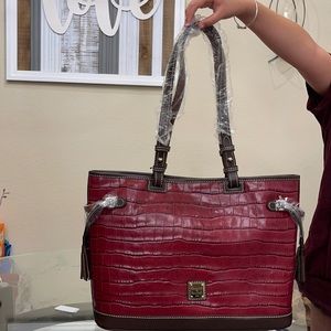 Dooney & Bourke Double Strap Tassel Bag